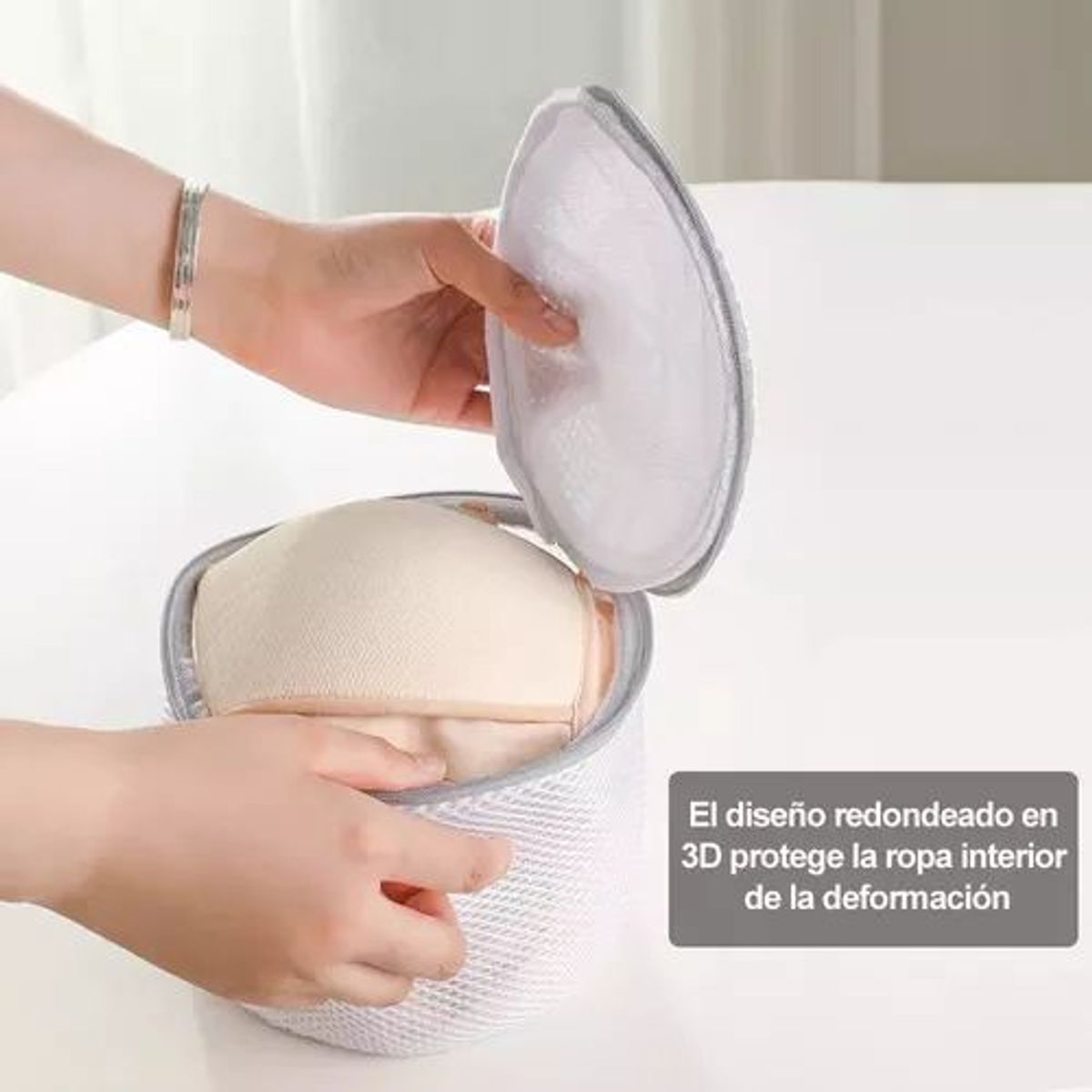 ATURE - Set De 9 Blanco Malla Bolsa Para Lavar Ropa Lavadora