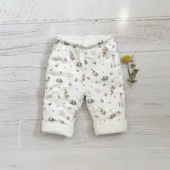 WAWABABY - Pantalón Wawa Reversible Zoo Hueso Algodon Pima