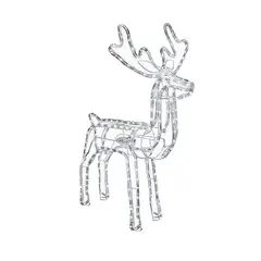 SUPERCENTER - Reno Navideño Luces Led Solar 120cm Decorativo Navidad Amarillo