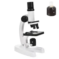 VIDITA - Microscopio Con Soporte 1200x Niños Educativo 8 Luces LED