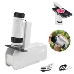 VIDITA - Microscopio Portátil De Mano 60-120x Luz LED Niños Educativo