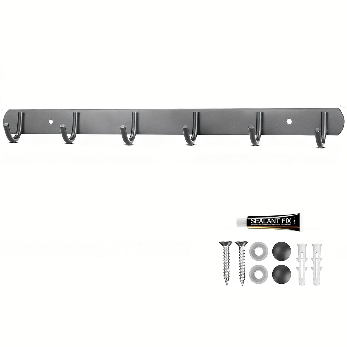 EINICIO - Perchero ParedPerchero De Acero Inoxidable Gris.