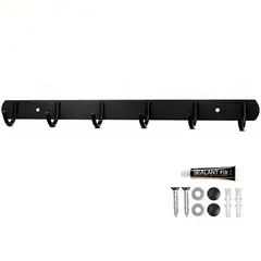 EINICIO - Perchero ParedPerchero De Acero Inoxidable Negro