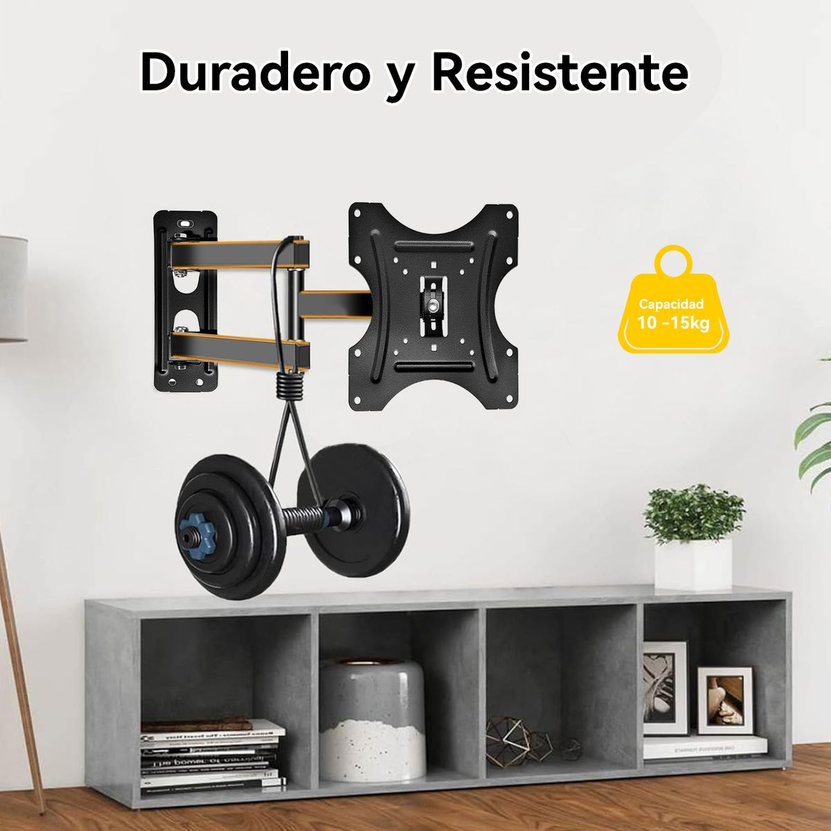 VIDITA - Soporte TV 14-42” Pared Ajustable Extensible Resistente Negro