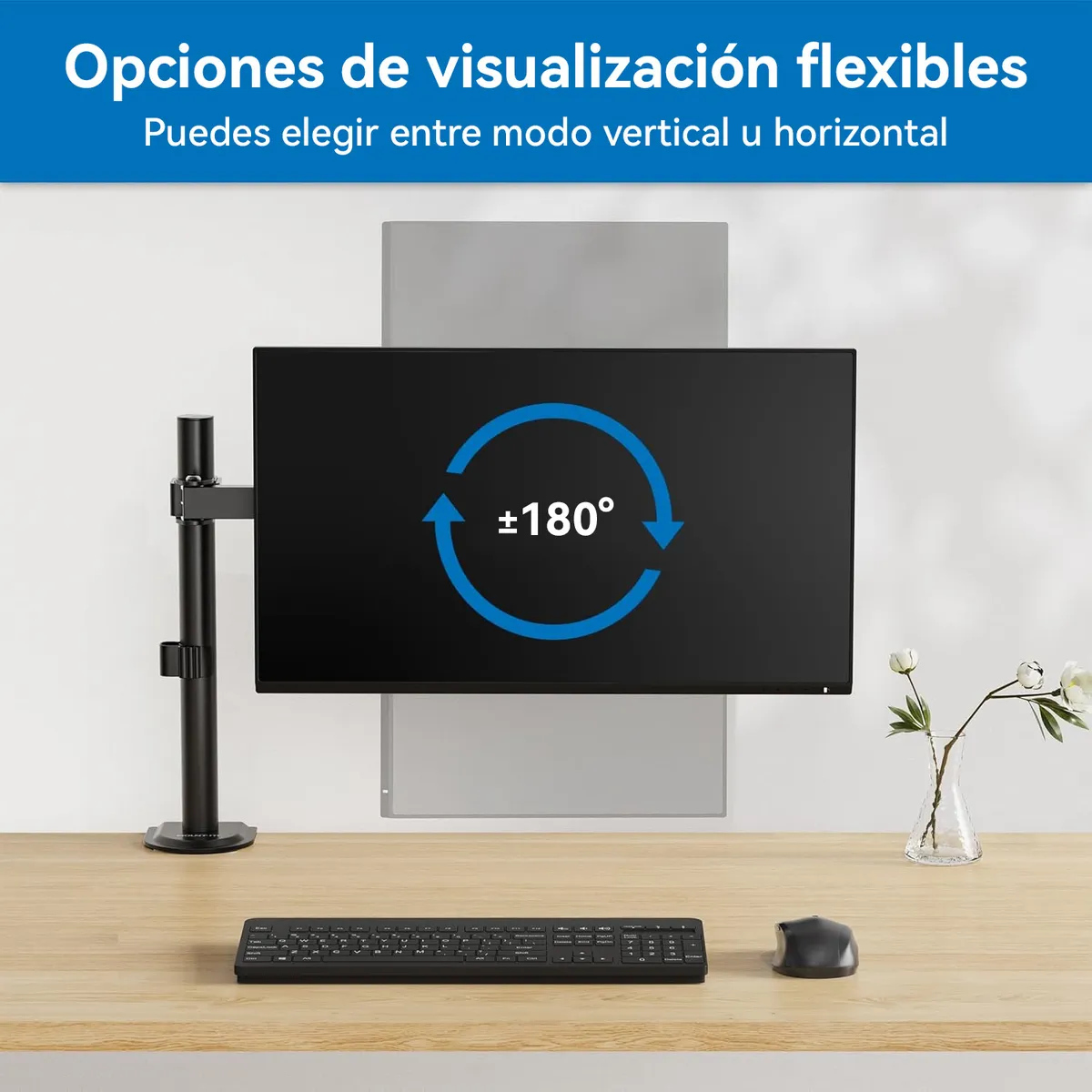 VIDITA - Soporte Brazo Único para Monitor 13-27 Ajustable