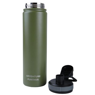 Imagen 2 del producto Botella Metálica Térmica Boca Angosta 750ml Verde Militar