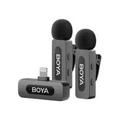 BOYA - Micrófono inalámbrico para celular V2 para iphone con cancelación de ruido