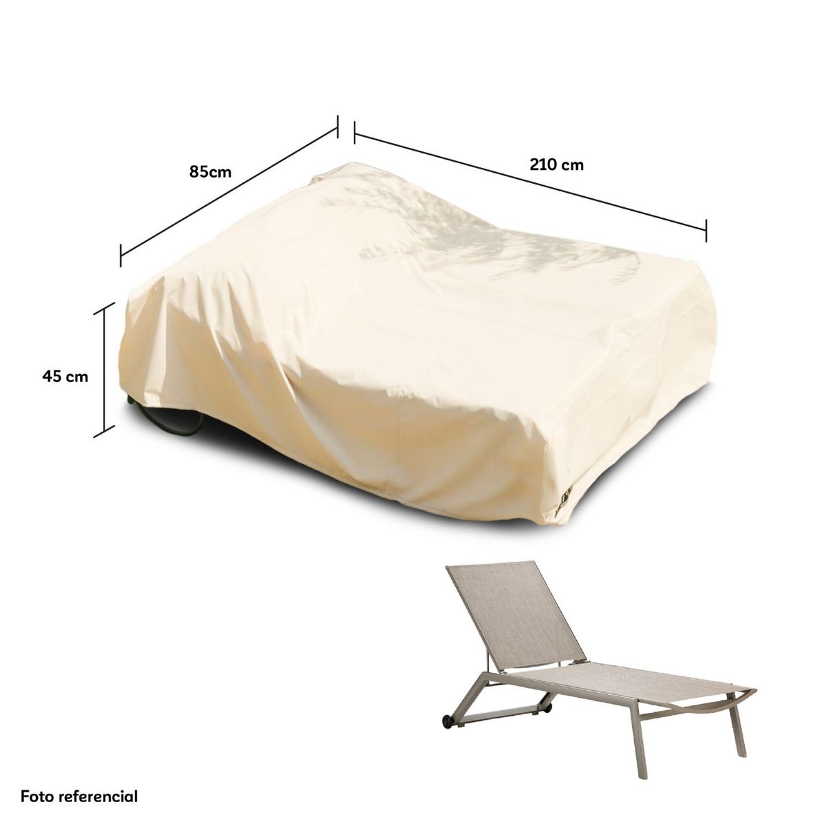 CWAGEN - Cobertor Funda de Reposera Simple M Tapado Covers - Wagen Covers