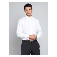 Camisa Hombre Cuello Italiano Puño Doble Algodón