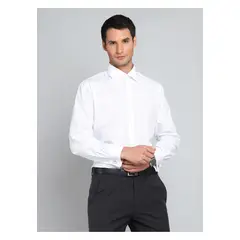 ARROW - Camisa Hombre Cuello Italiano Puño Doble Algodón