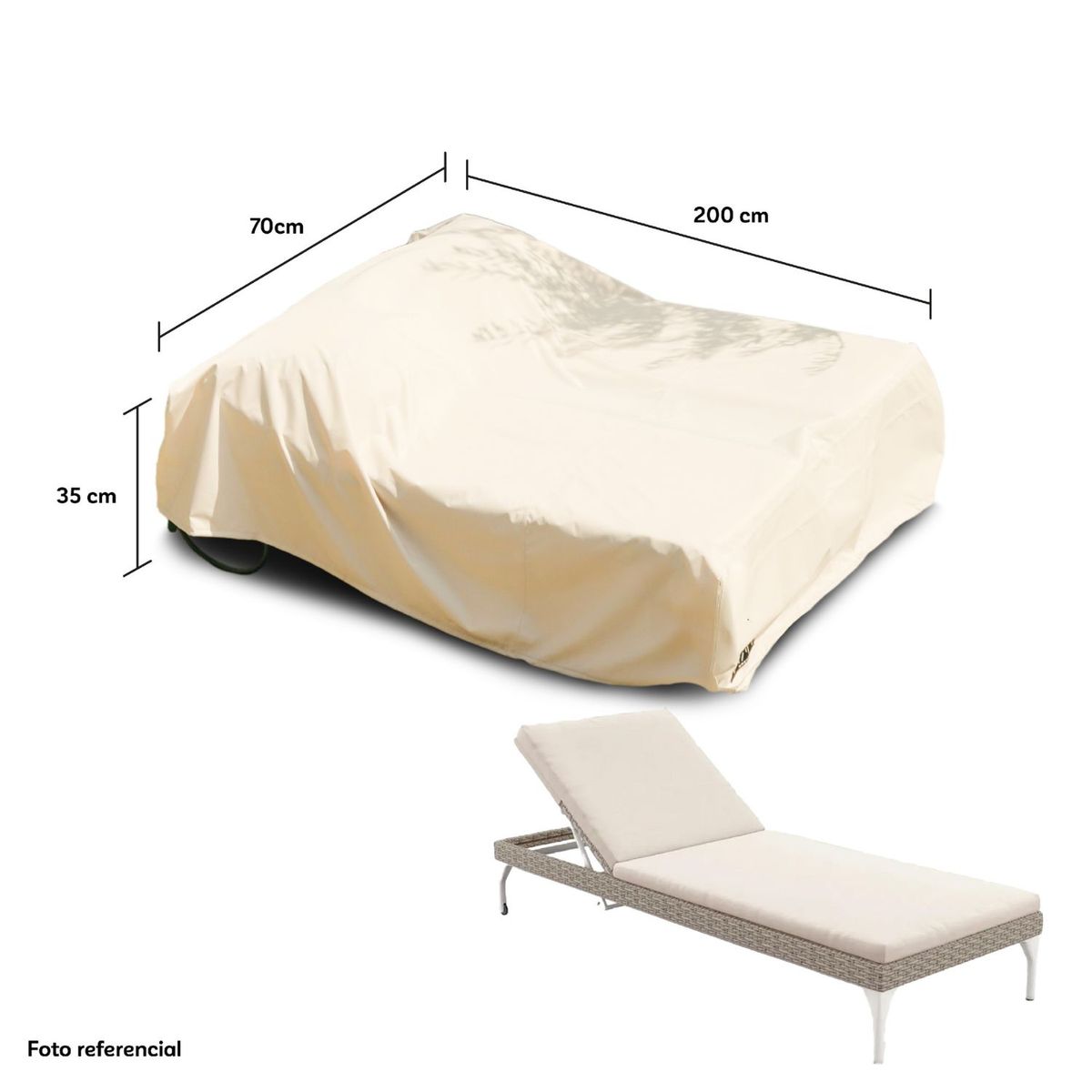 CWAGEN - Cobertor Funda de Reposera Simple S Tapado Covers - Wagen Covers