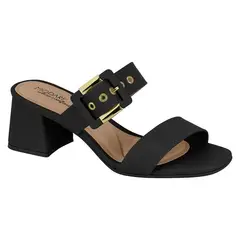 MODARE - Sandalias Taco Ancho Negro