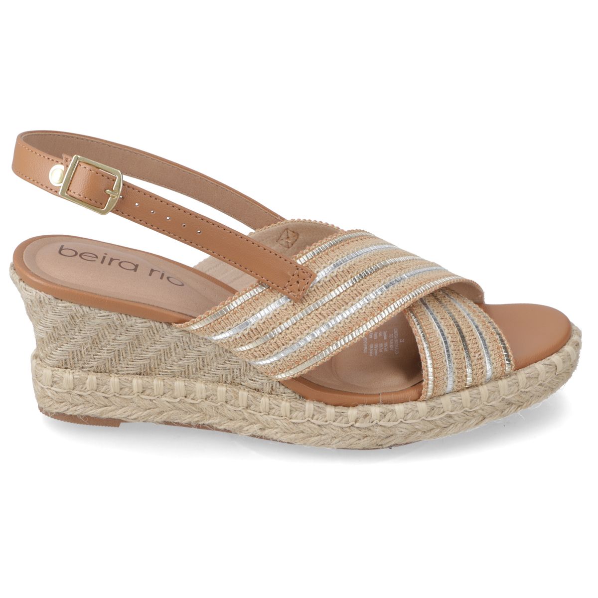 BEIRA RIO - Sandalias Taco Cuña Beira Rio Café