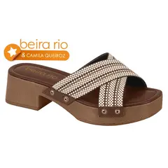BEIRA RIO - Sandalias Taco Ancho Café