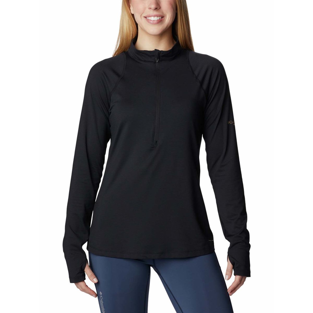 COLUMBIA - Polar Mujer Endle Trail 1/2 Zip Negro COLUMBIA