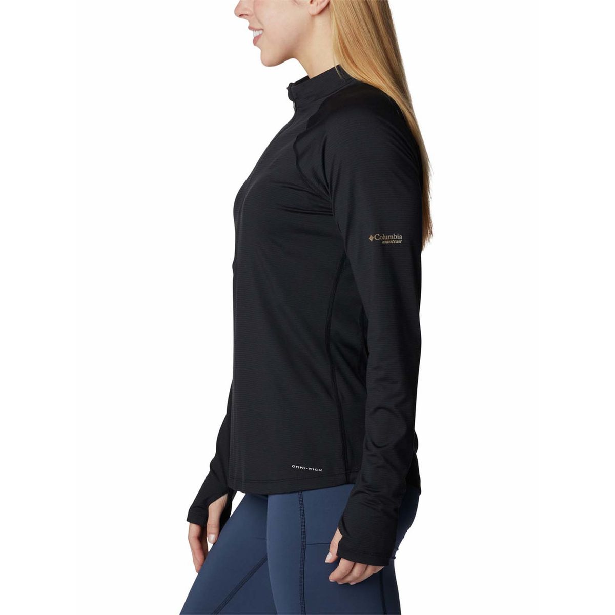 COLUMBIA - Polar Mujer Endle Trail 1/2 Zip Negro COLUMBIA