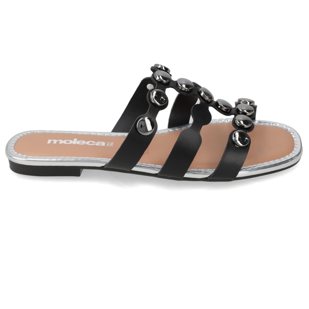 MOLECA - Sandalias planas Moleca Negro