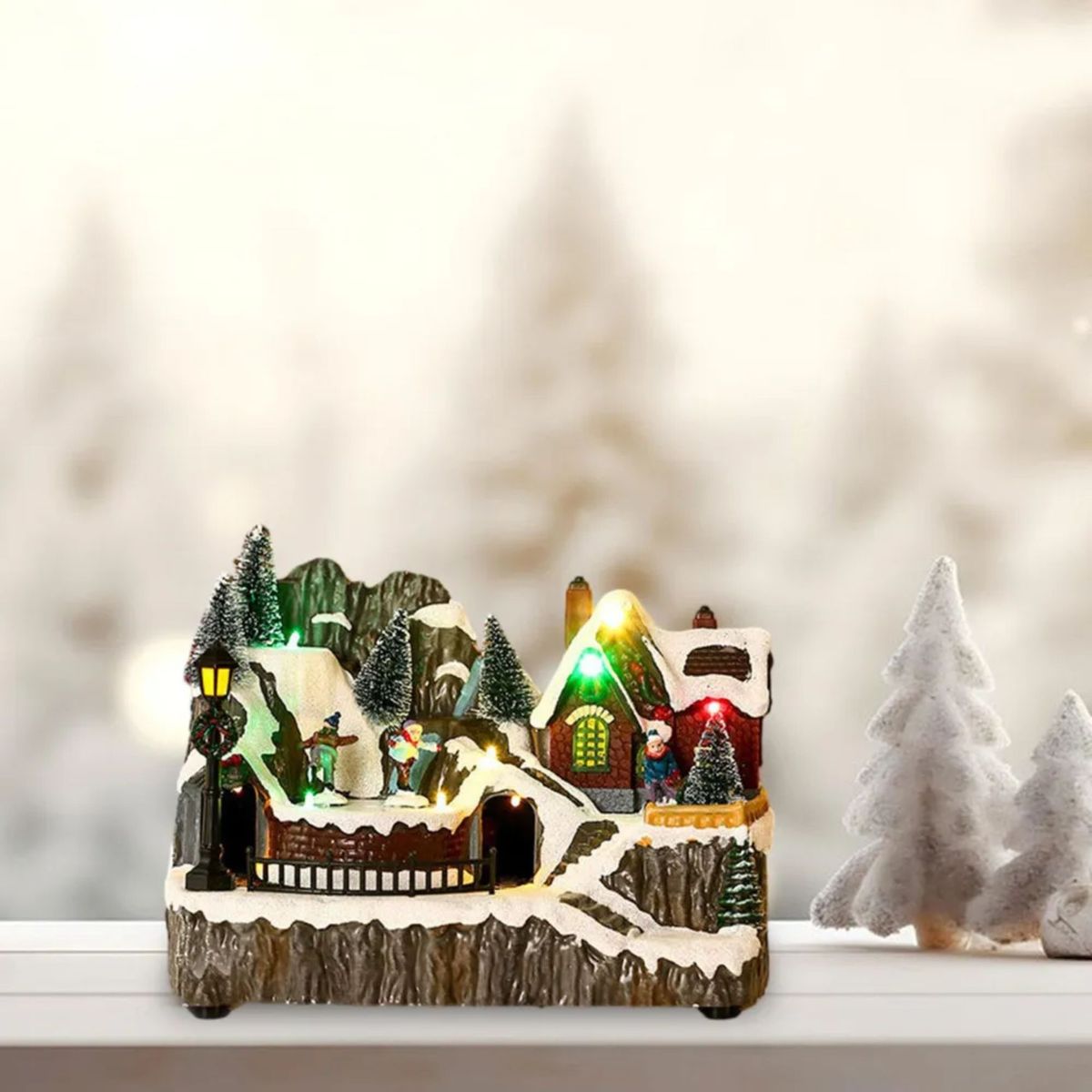 MOVI - Aldea Navideña Musical con Luz y MovimientoNavidad Mágica en tu Hogar