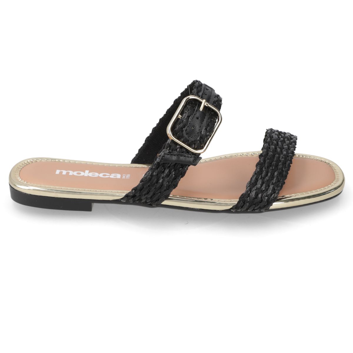 MOLECA - Sandalias planas Moleca Negro