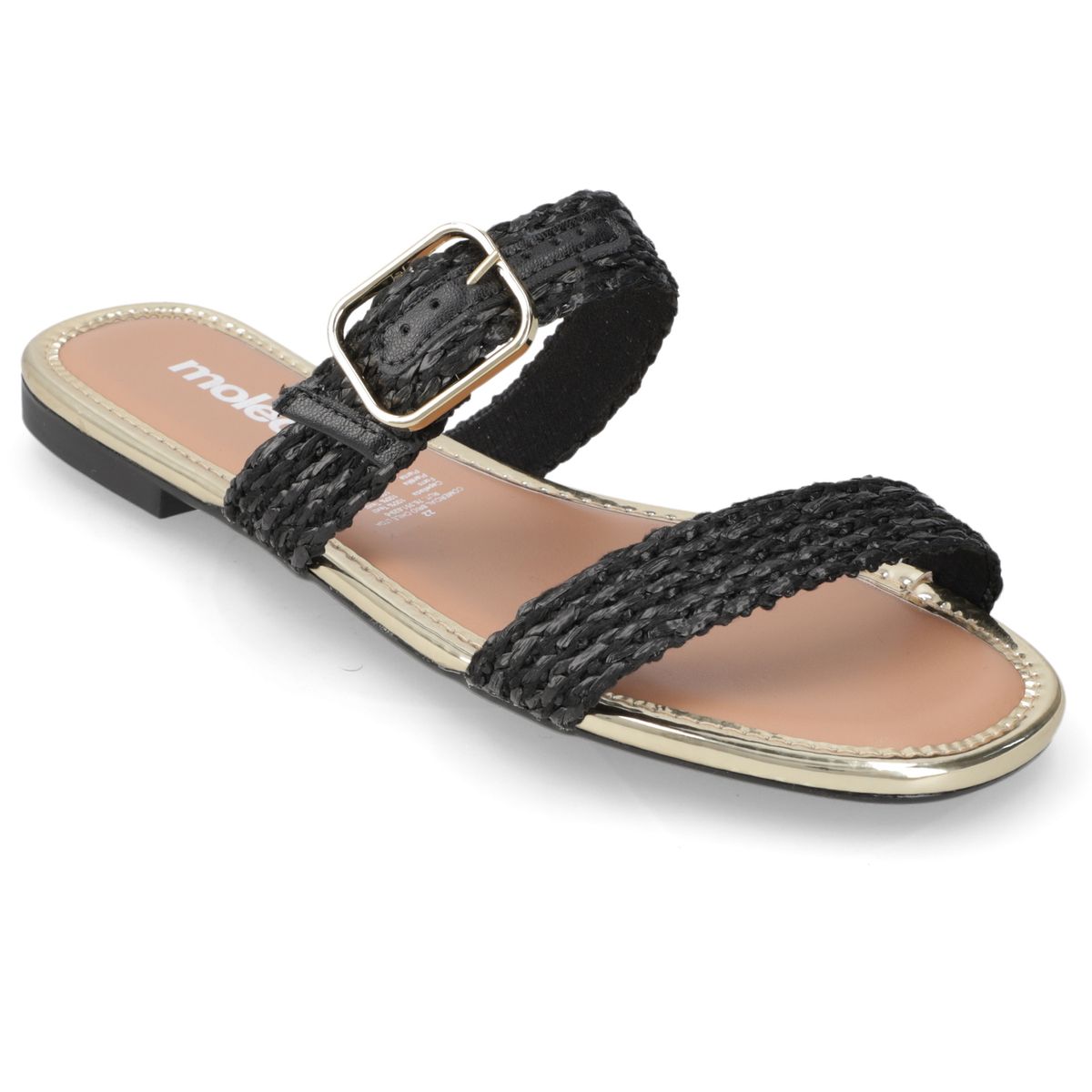 MOLECA - Sandalias planas Moleca Negro