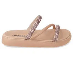MOLECA - Sandalias planas Beige