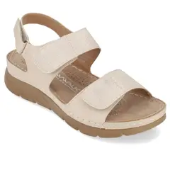 NEW WALK - Sandalias planas Beige