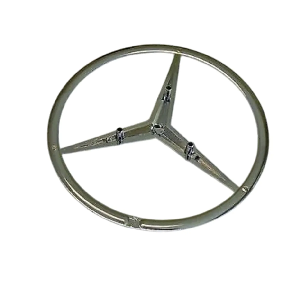 GENERICO - Emblema para Mercedes Benz Capo Estrella 114mm 3 Pines Traseros