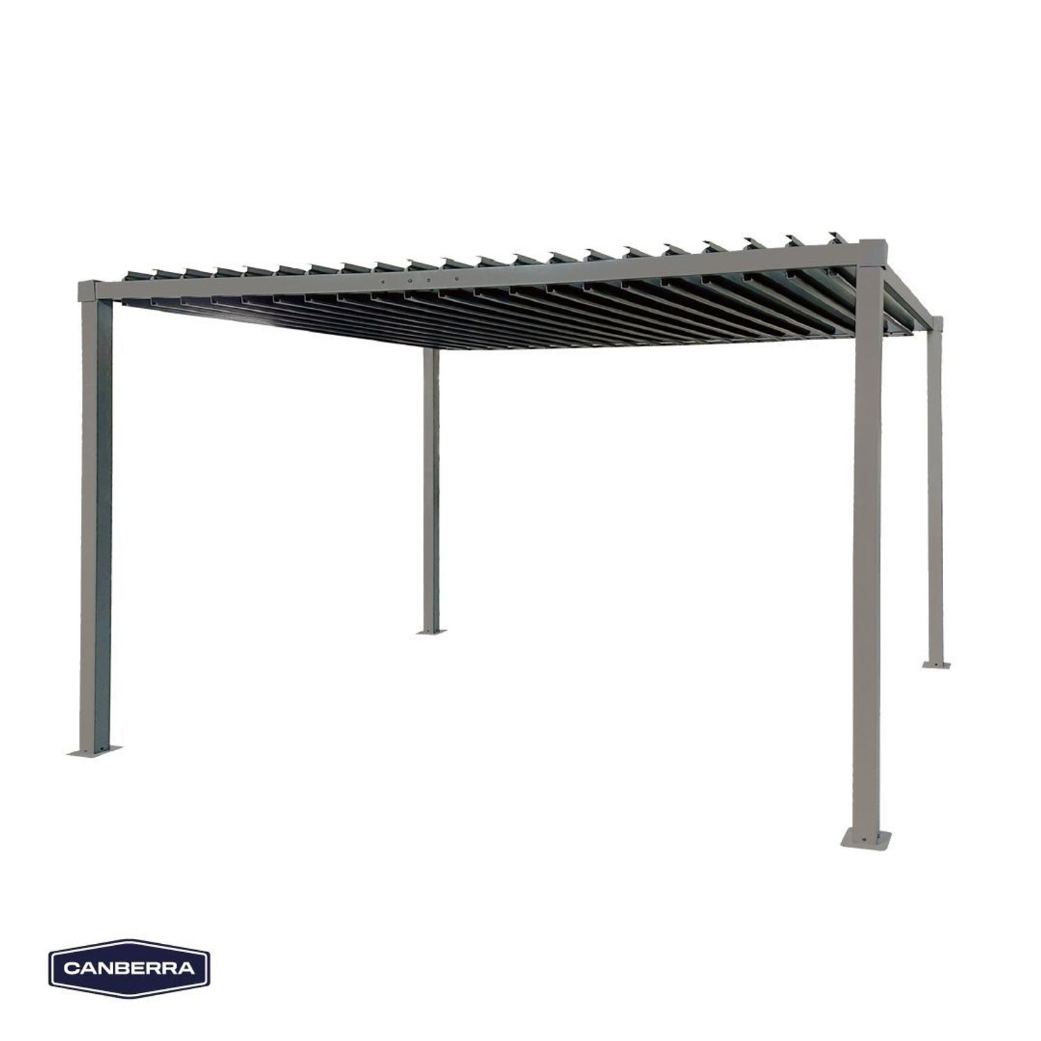 【シーホー】 Pérgola Bioclimatica 3 x 4 m Acero Techo Ajustable Canberra