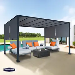 CANBERRA - Pérgola Acero con Techo Corredizo 3 x 4 m 1 un