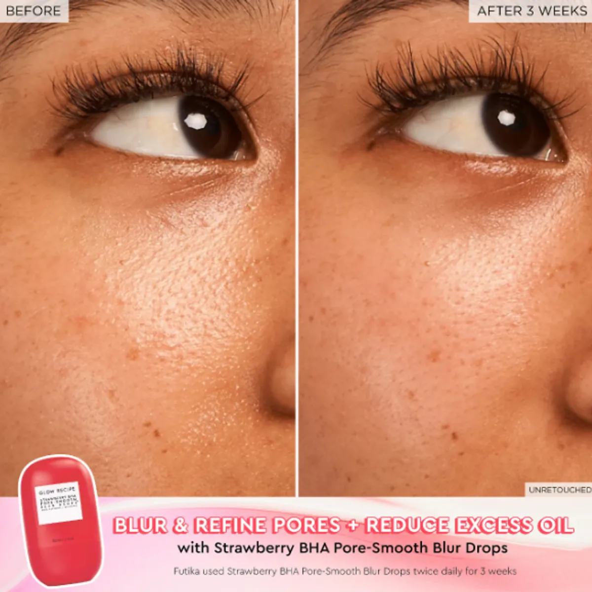 GLOW RECIPE - Gotas Difuminadoras con Fresa Strawberry Pore-Smooth 30 mL Glow Recipe