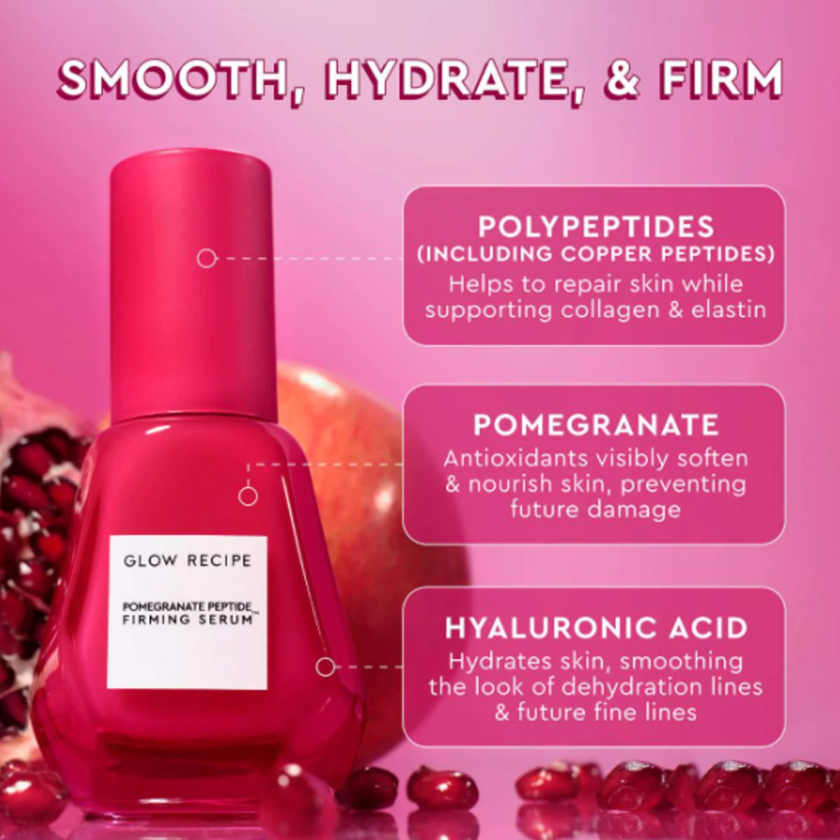 GLOW RECIPE - Sérum Reafirmante con Peptidos 30 mL Glow Recipe