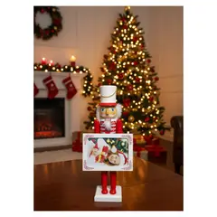 EKOL TACTICA MILITAR - Cascanueces Soldado Navidad Con Porta Retrato Decoración Navidad 2025