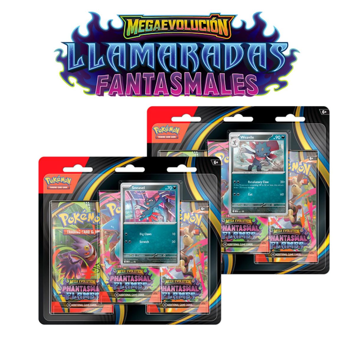 POKEMON - CARTAS POKEMON PHANTASMAL FLAME BLISTER 3 PACK ESPAÑOL