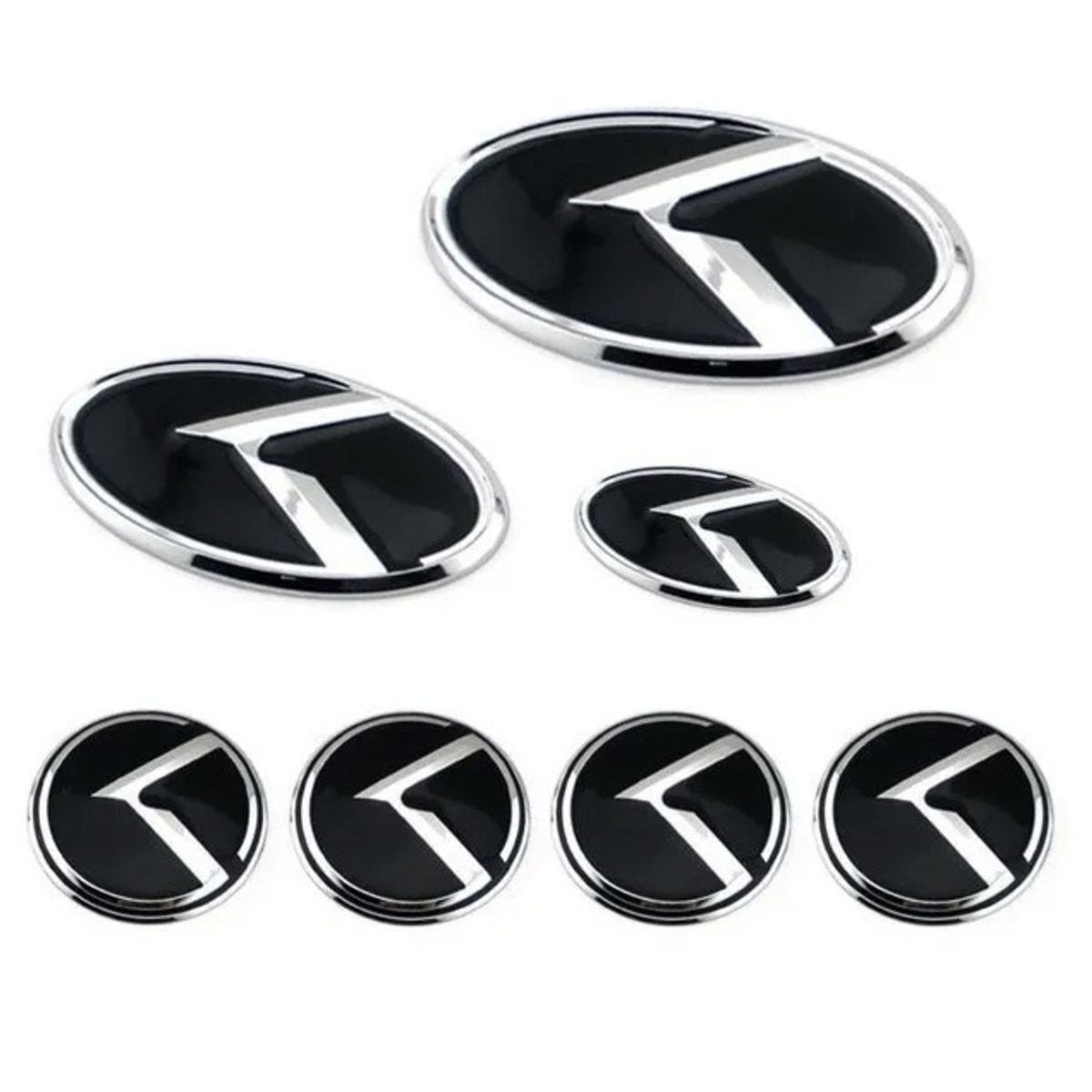 GENERICO - Set 7 Insignias K Modelos para Kia Negro K5 Optima