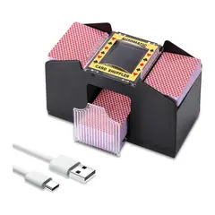 VADELL - Barajador De Naipes 4 Barajas Con USB