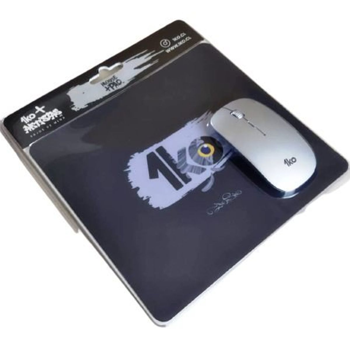 GENERICO - Mouse inalámbrico + PAD + 2* pilas AAA 1ko 1600 dpi