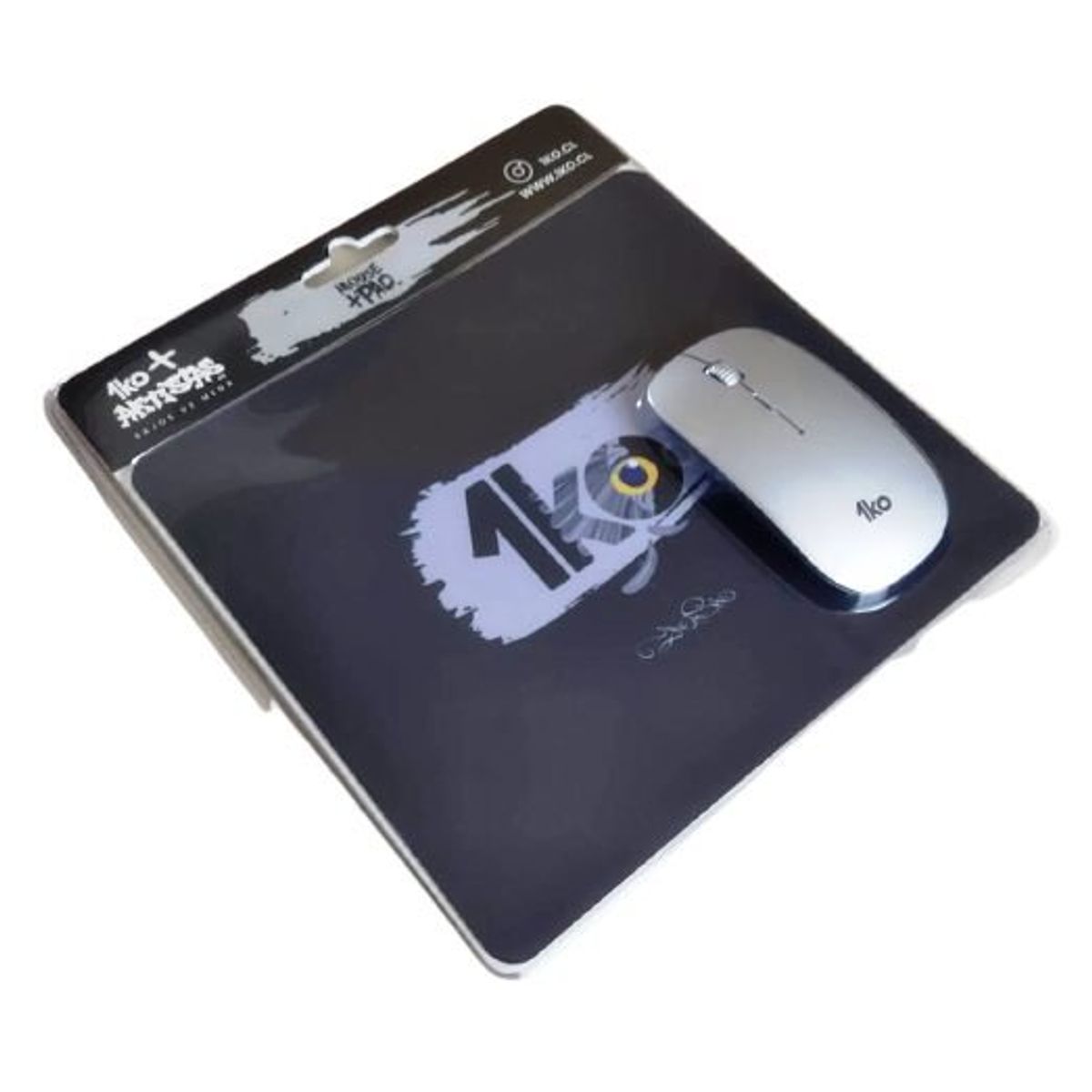 GENERICO - Mouse inalámbrico + PAD + 2* pilas AAA 1ko 1600 dpi