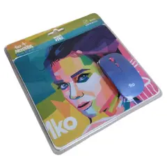 GENERICO - Mouse inalámbrico + PAD + 2* pilas AAA 1ko 1600 dpi