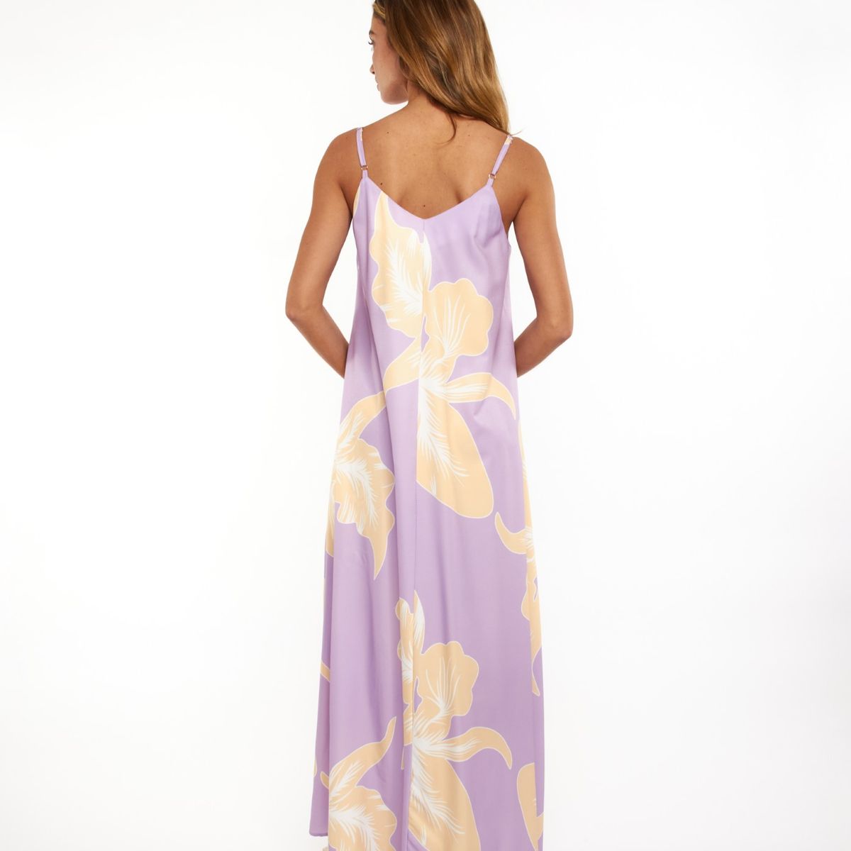 GUINDA - Maxi Vestido holgado y ligero con tirantes Nube