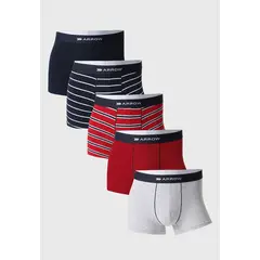 ARROW - Bóxer Hombre Pack x5 Algodón Diseño