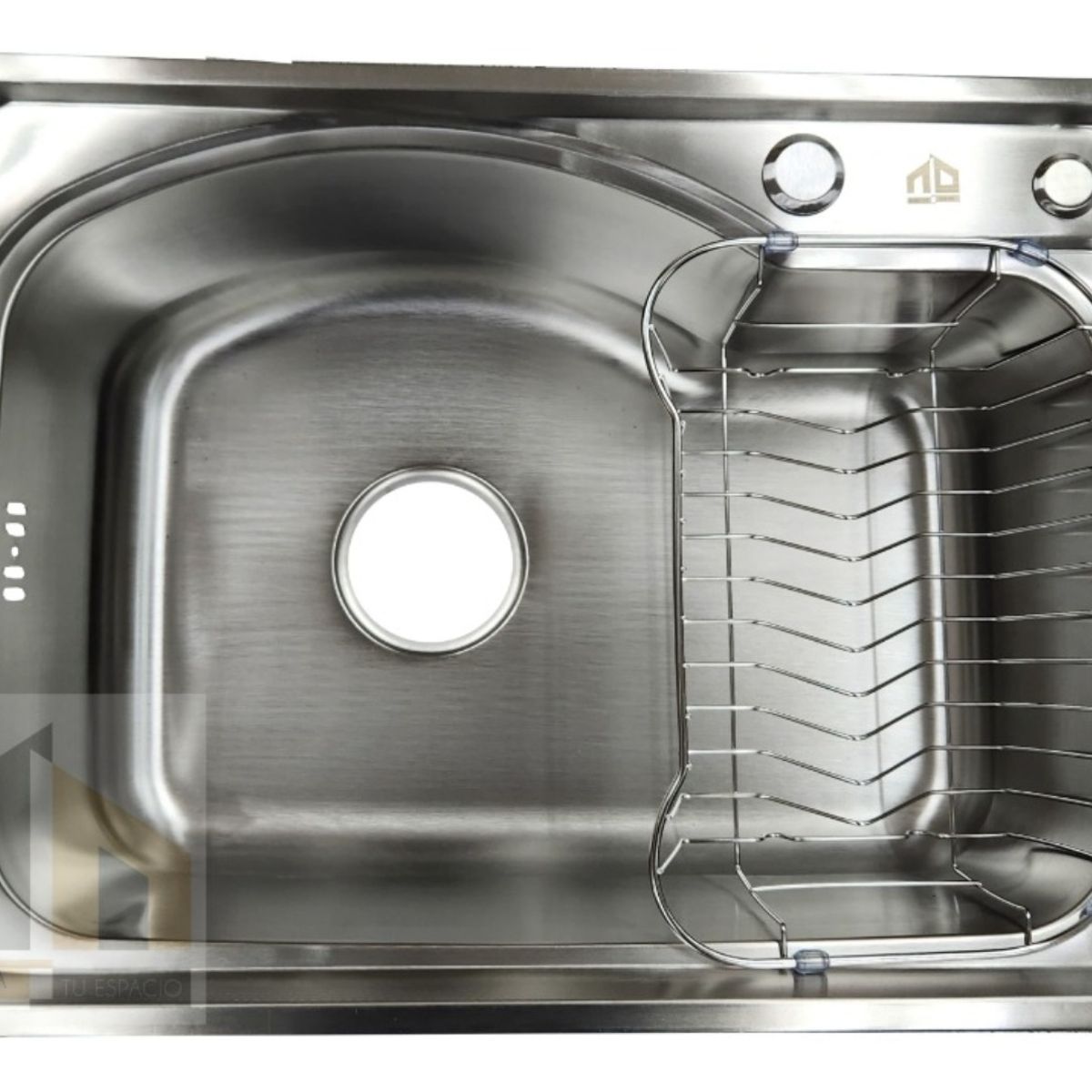 HOMEBRANDT - Lavaplatos Sobrecubierta 56x43 Acero Inoxidable