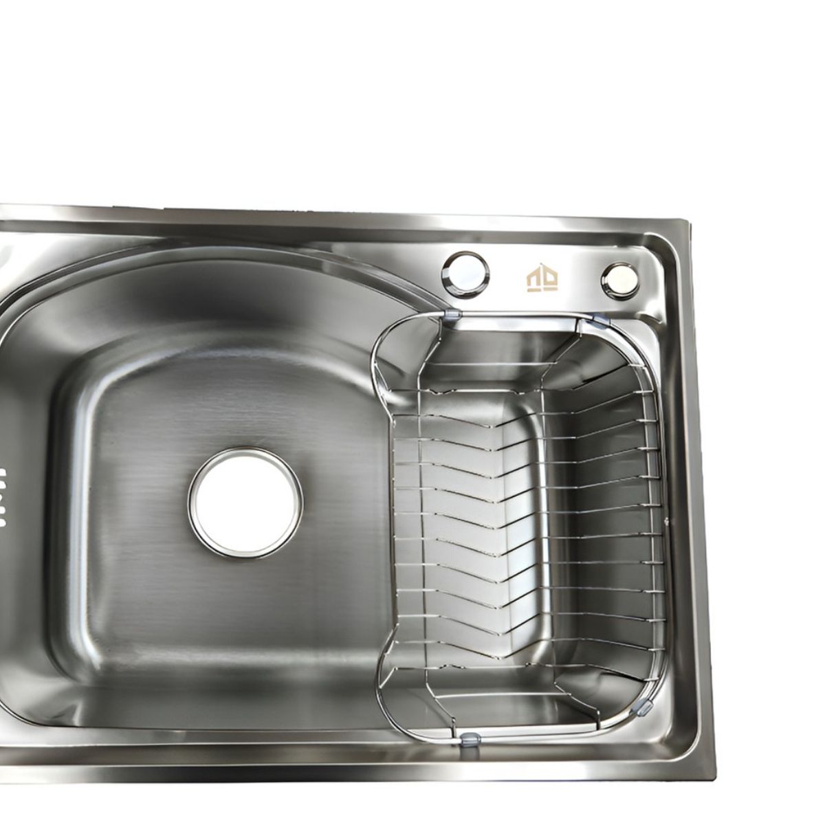 HOMEBRANDT - Lavaplatos Sobrecubierta 56x43 Acero Inoxidable