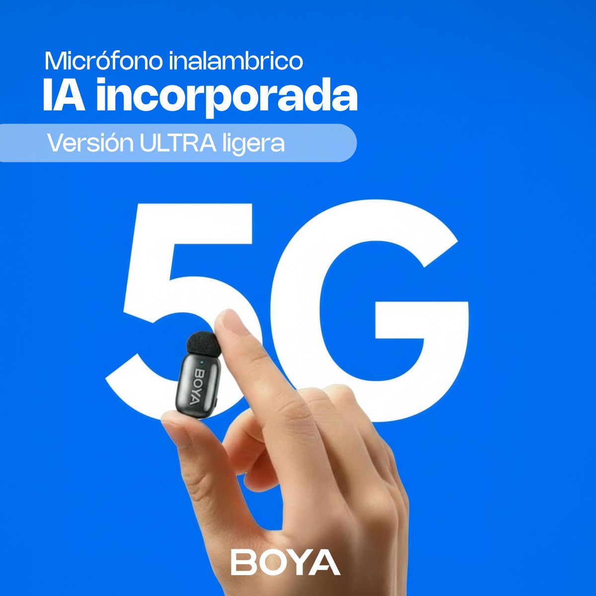 BOYA - Micrófono Inalámbrico BOYA mini 2 para Celular iPhone 15/16 USB-C con IA