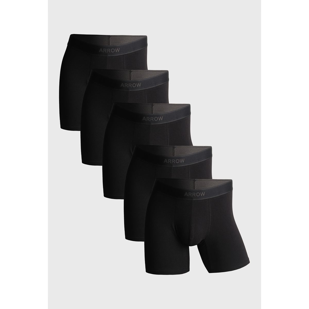 ARROW - Boxer Largo 5 Unidades Liso Arrow ARROW