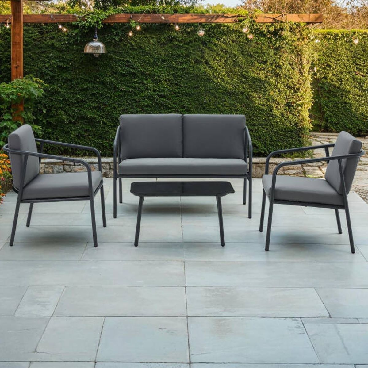 SPAZZIO - Living de Terraza Mallorca 4 cuerpos gris