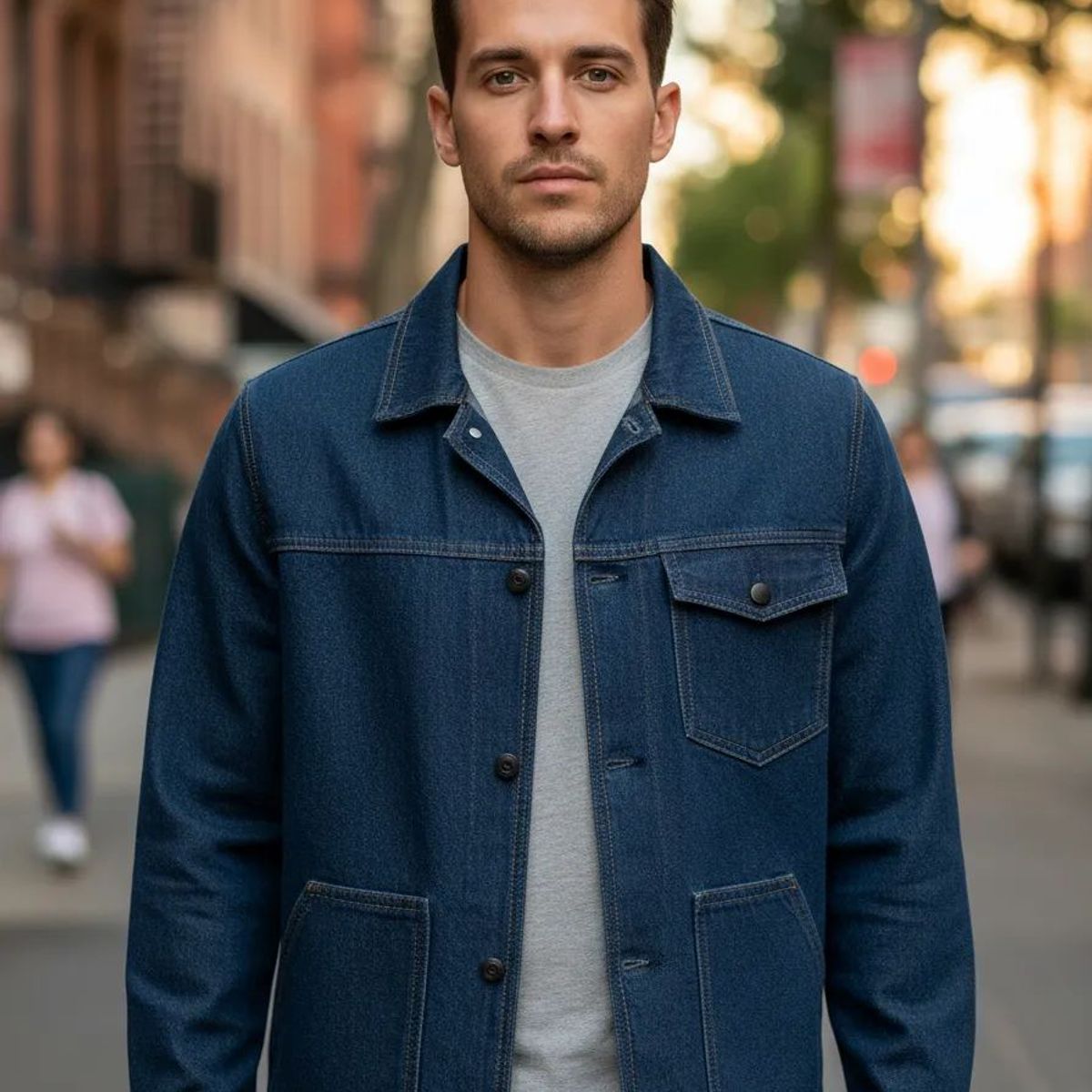 KUMEN - Chaqueta Slack Mezclilla Kumen