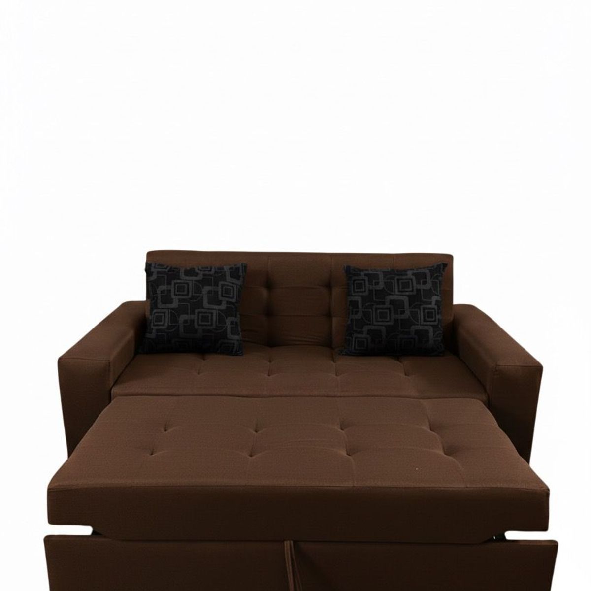 GENERICO - Sofa Cama Lino Marron Multifuncional 180x150x90
