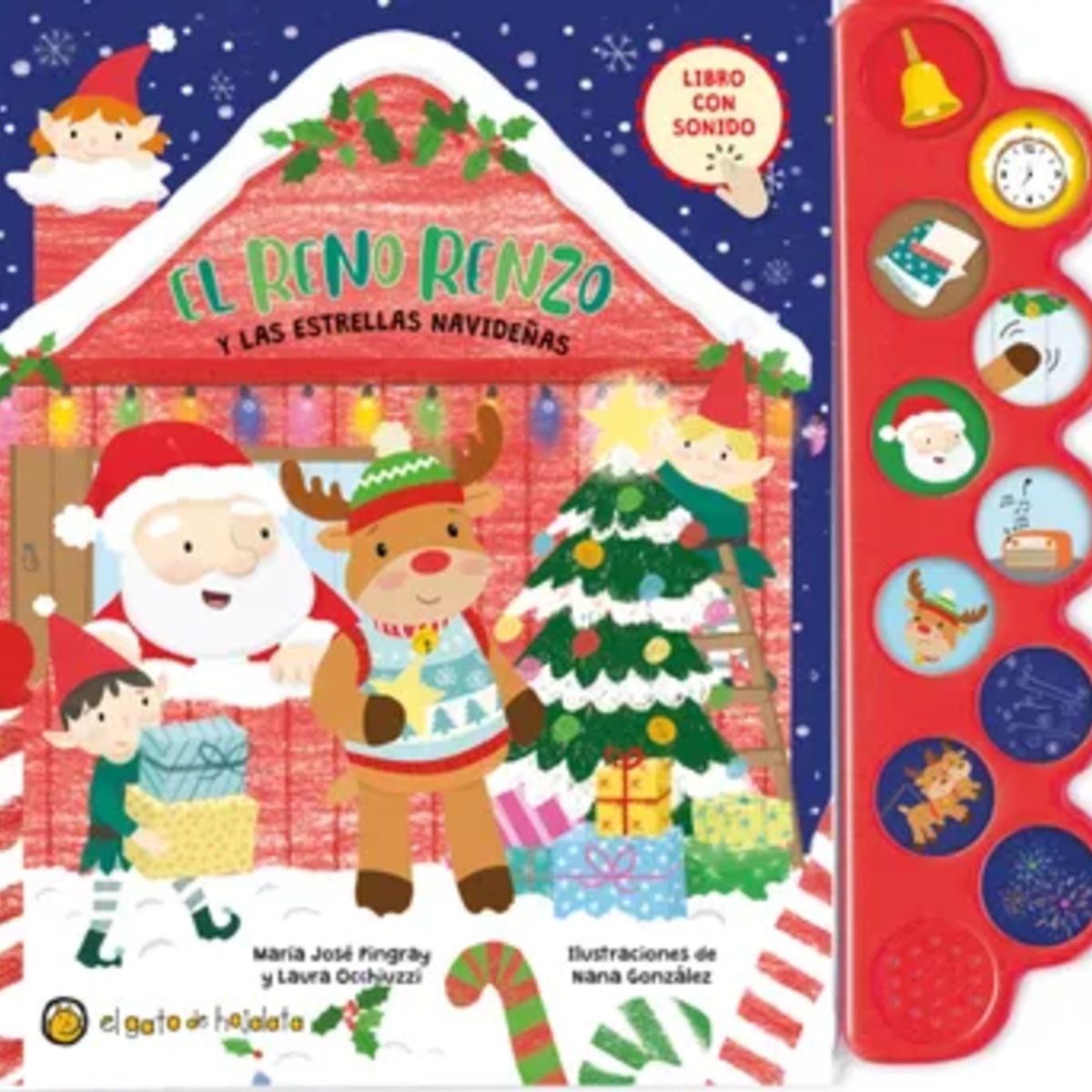 TOP10BOOKS - LIBRO El Reno Renzo Y Las Estrellas Navideñas *mundo De Sonidos*