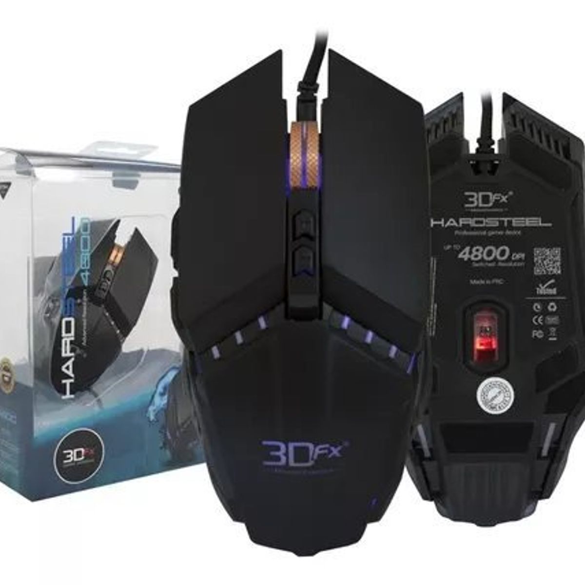 GENERICO - Mouse Gamer 3D FX 7 botones 4800dpi Usb