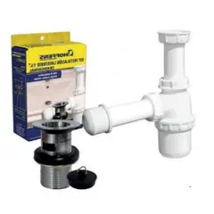 METALFER - Kit Lavat Sifon 1 1/4 S/recta + Desag 1 1/4 - Metal